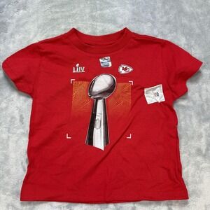 Kansas City Chiefs Shirt Youth 4T NFL Football Super Bowl LIV Trophy Fanatics